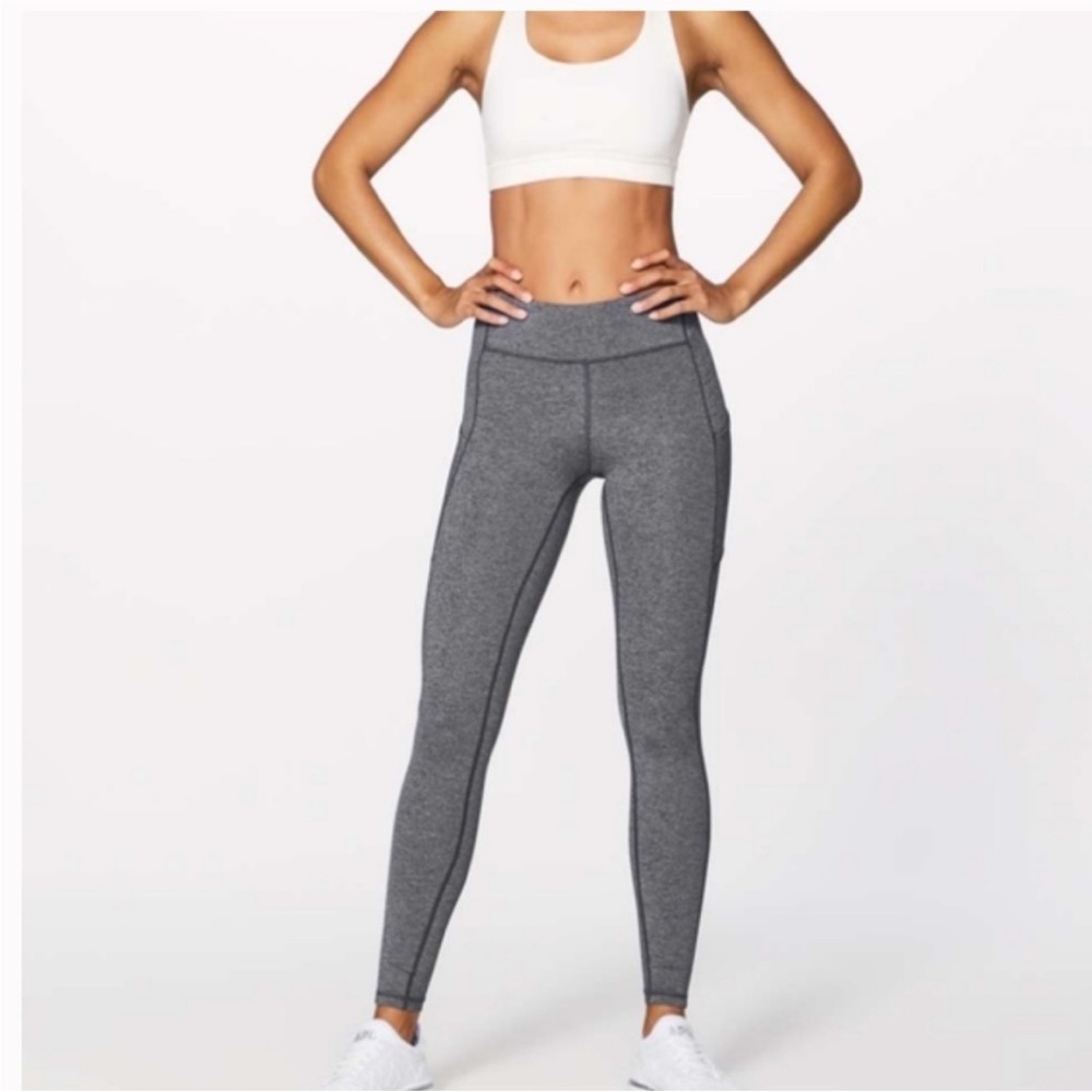 Lulu Lemon size 6 gray speed up legging